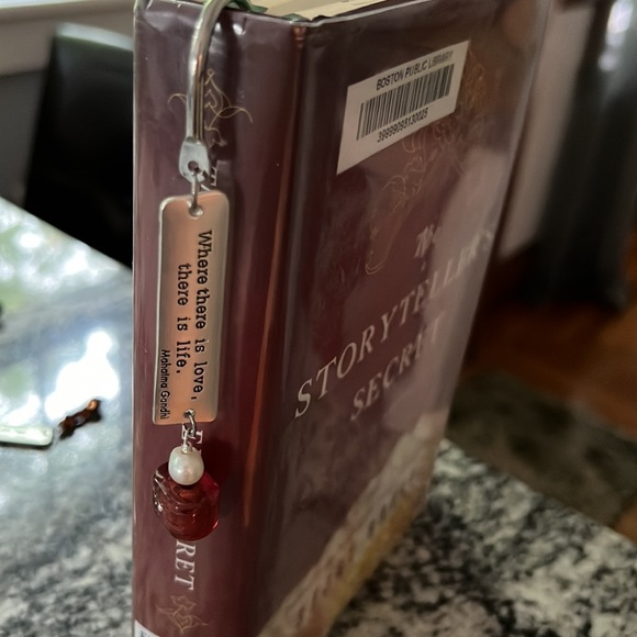 Hooked Beaded Book Mark with Inspirational Quote - Picture 3 of 6